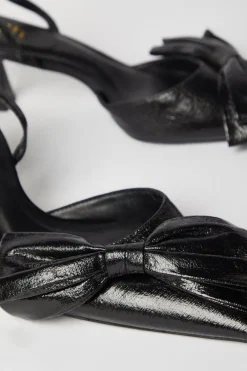 Faith: Cindy Bow Detail Slingback Court Shoes