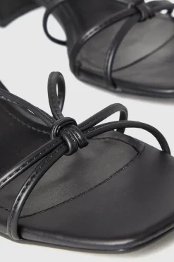 Faith: Connie Spaghetti Strap Medium Block Heel Sandals