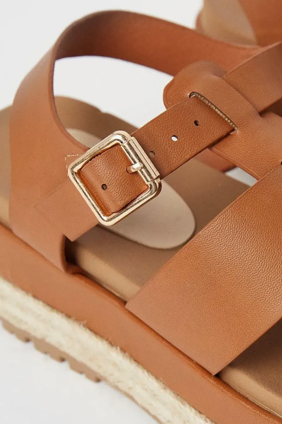 Faith: Harper Chunky Footbed Espadrille Flatform Sandals