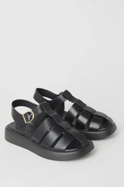 Faith: Hazel Low Wedge Fisherman Sandals