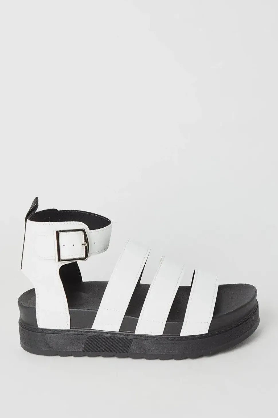 Faith: Honour Multi Strap Footbed Chunky Wedge Sandals
