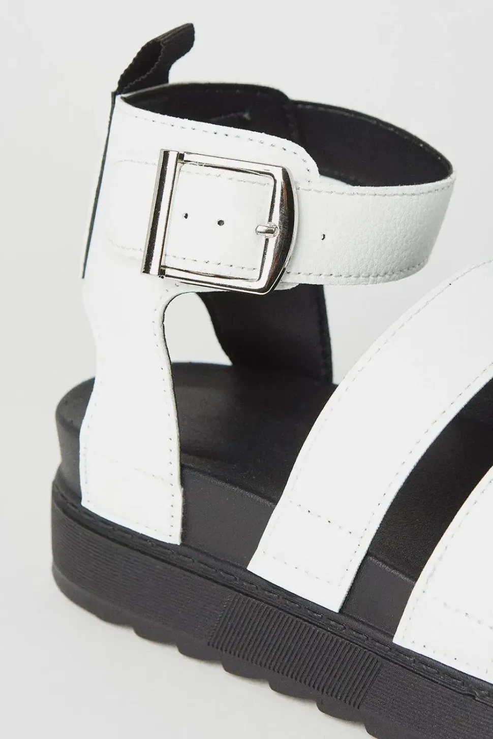 Faith: Honour Multi Strap Footbed Chunky Wedge Sandals