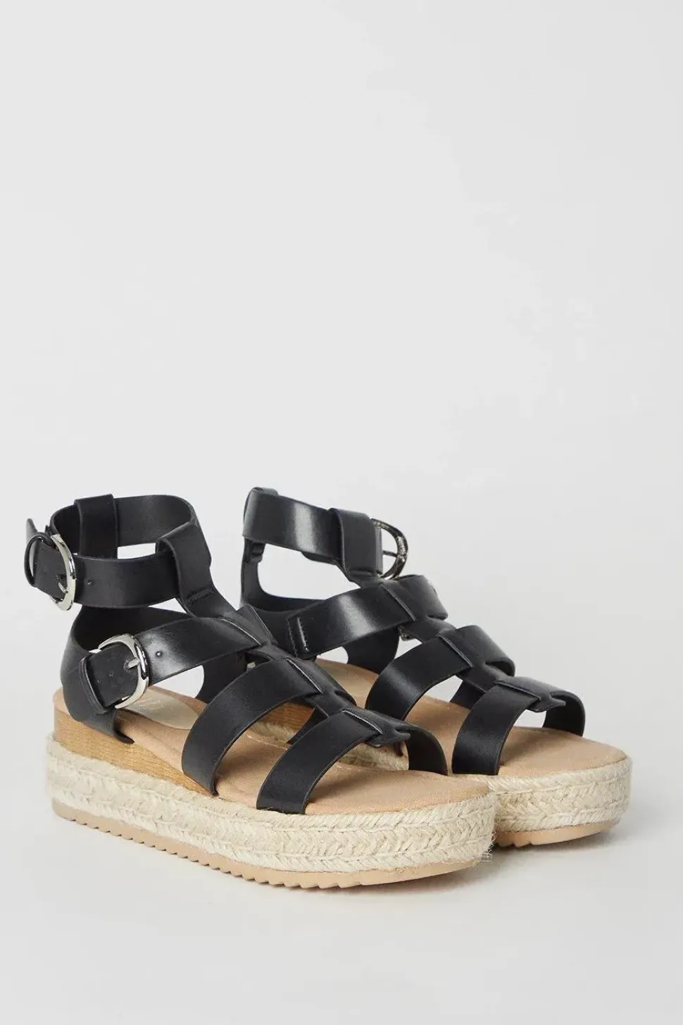 Faith: Hunter Fisherman Espadrille Wedge Sandals