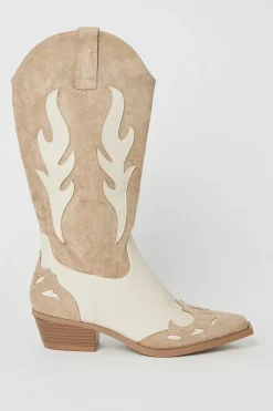 Faith: Kirrily Two Tone Western Cowboy Boots