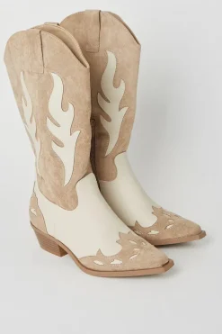Faith: Kirrily Two Tone Western Cowboy Boots