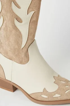 Faith: Kirrily Two Tone Western Cowboy Boots