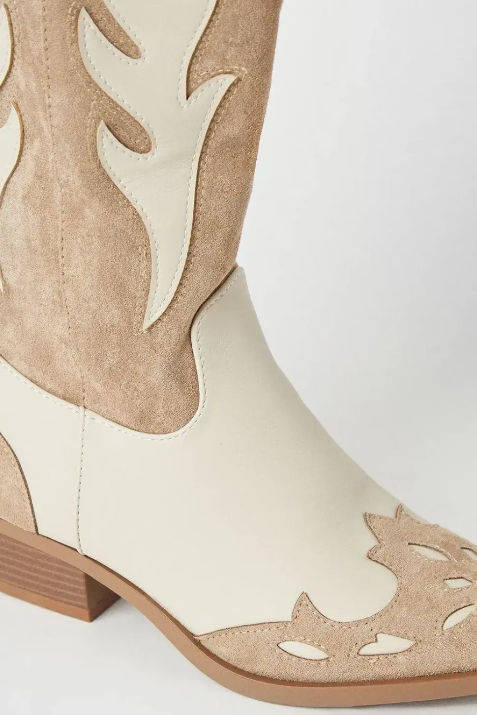 Faith: Kirrily Two Tone Western Cowboy Boots