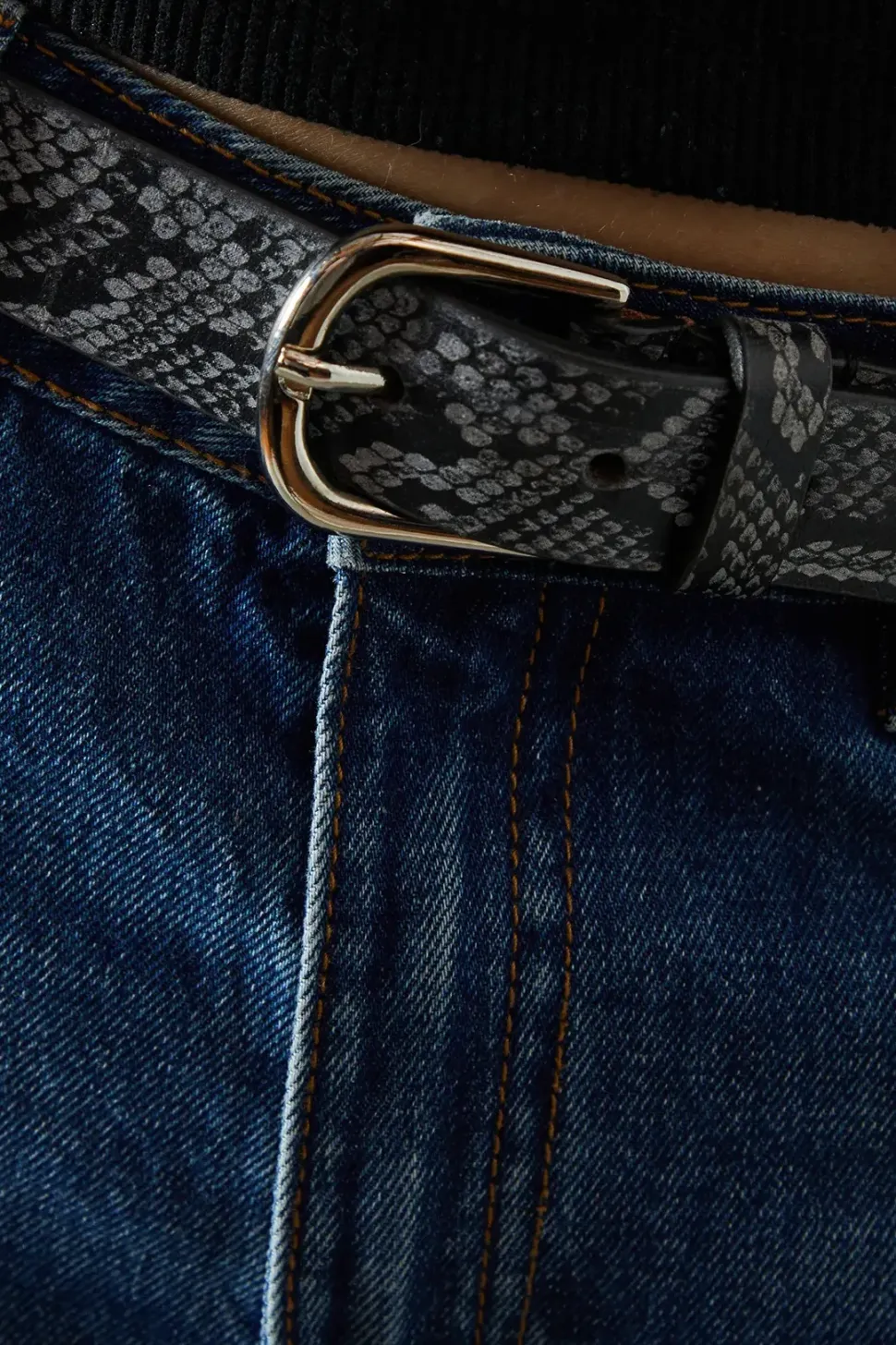 Faith: Leather Animal Print Belt