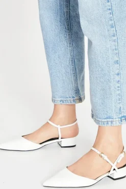 Faith: Meg Pointed Open Back Pumps