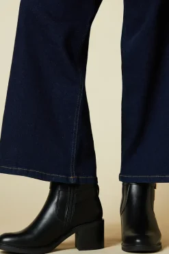 Faith: Milan Buckle Detail Medium Block Heel Ankle Boots