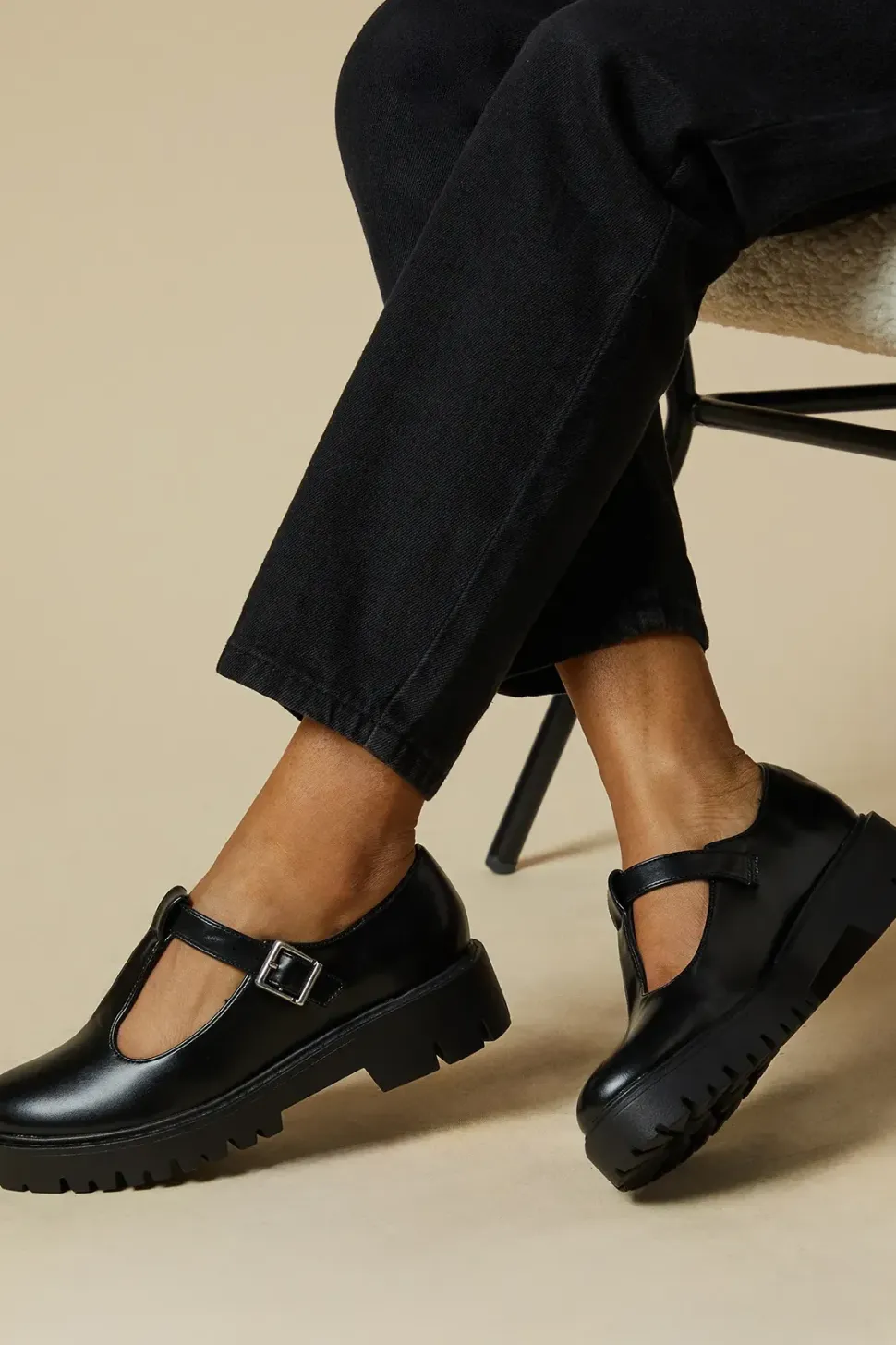 Faith: Naevias Chunky T-bar Mary-jane Shoes