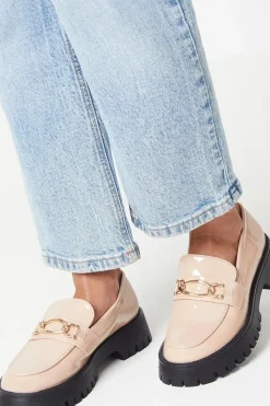 Faith: Nash Metal Chain Detail Chunky Loafers