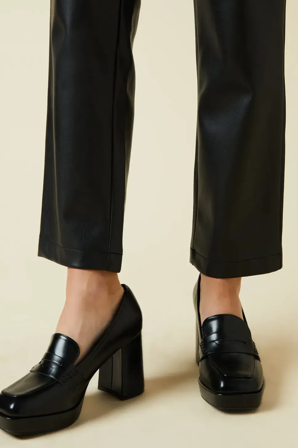Faith: Nicola Platform Heeled Loafers