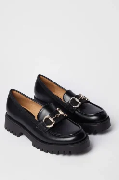 Faith: Nix Chunky Diamante Snaffle Loafers