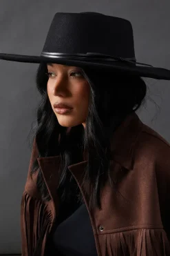 Faith: Wide Brim Fedora Hat