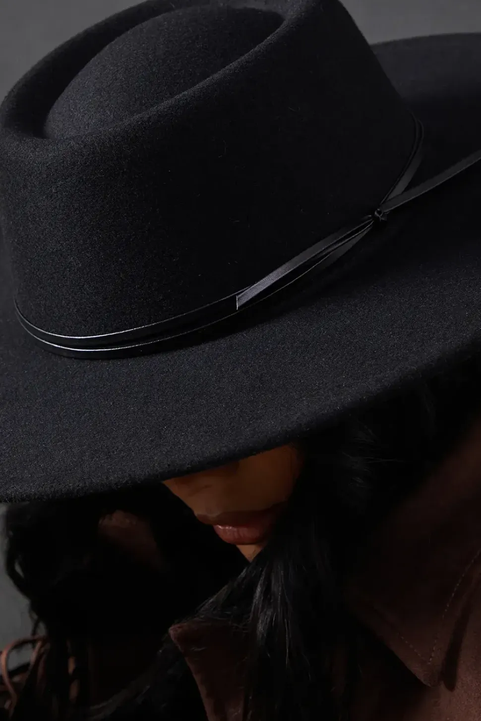 Faith: Wide Brim Fedora Hat