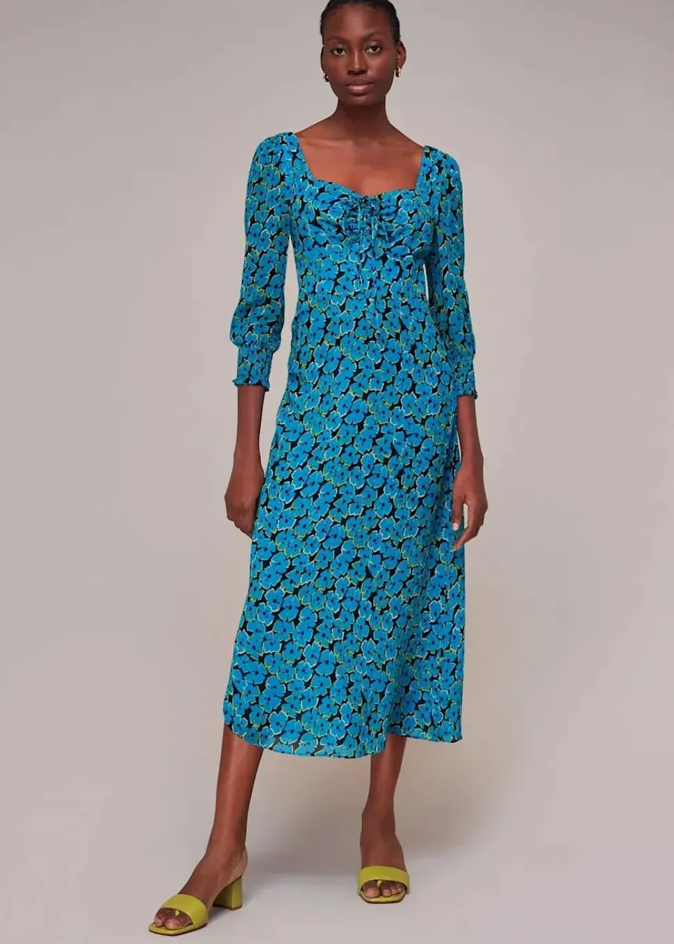 Farfalle Flower Midi Dress-