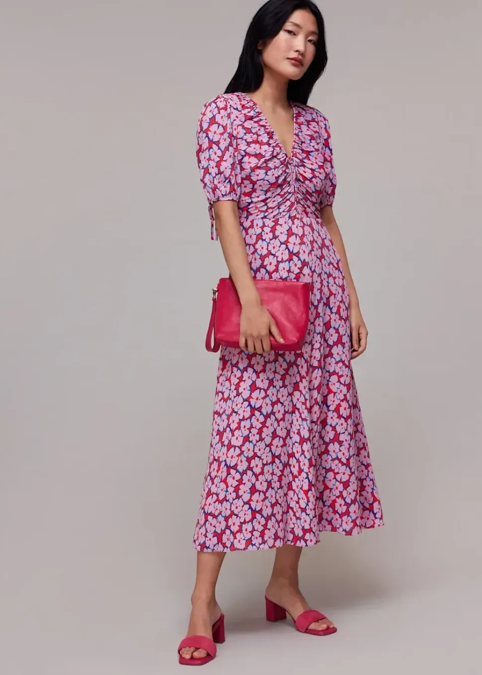 Farfalle Flower Midi Dress-