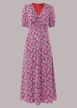 Farfalle Flower Midi Dress-