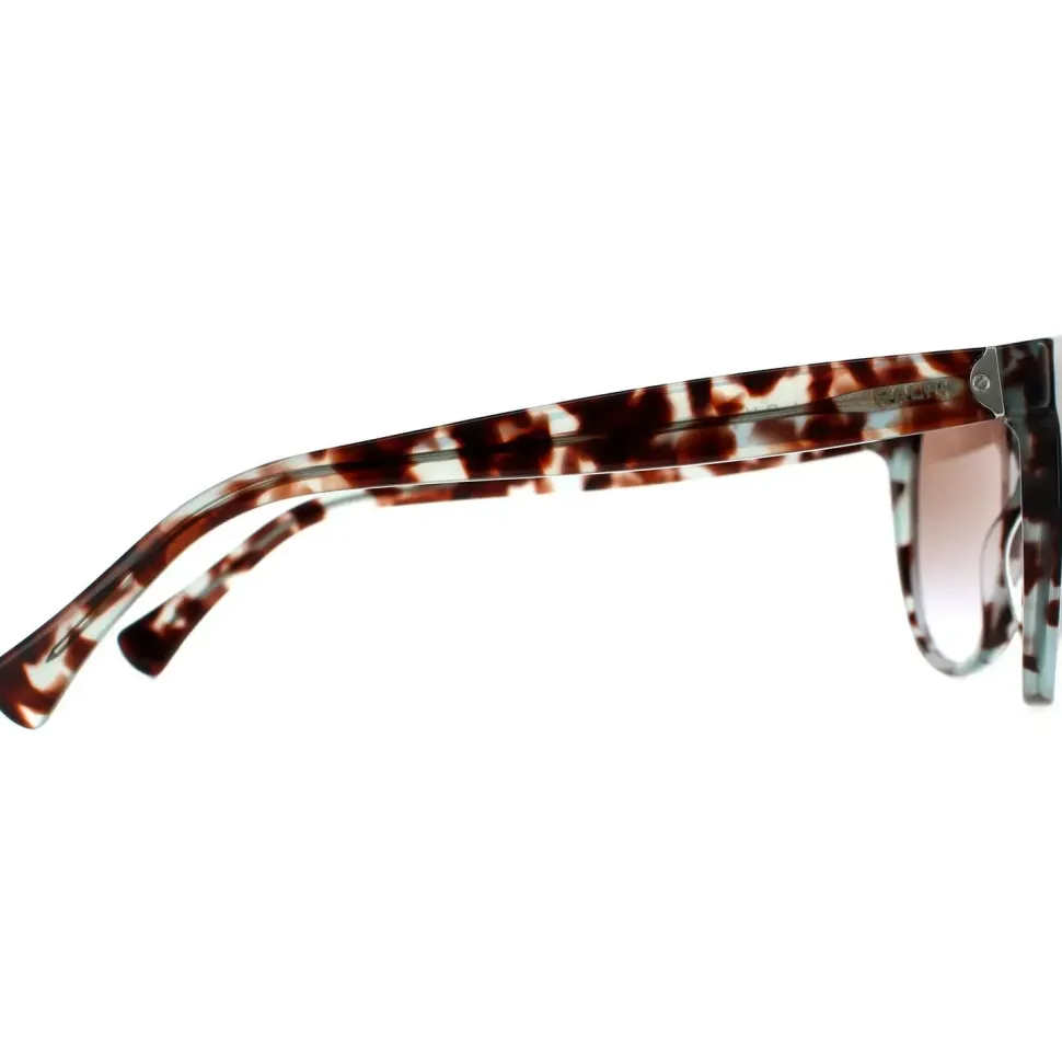 Fashion Blue Tortoise Violet Gradient Silver Mirror Sunglasses