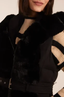 Faux Fur Detail Gilet