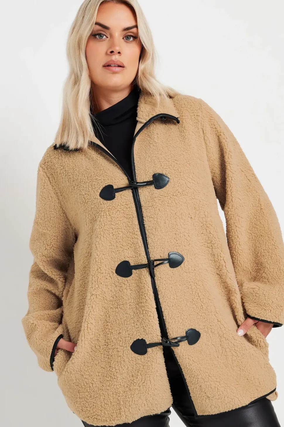 Faux Fur Toggle Jacket