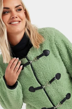 Faux Fur Toggle Jacket