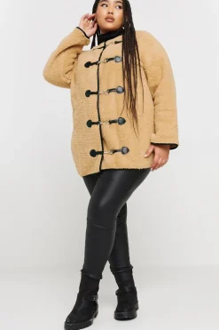 Faux Fur Toggle Jacket
