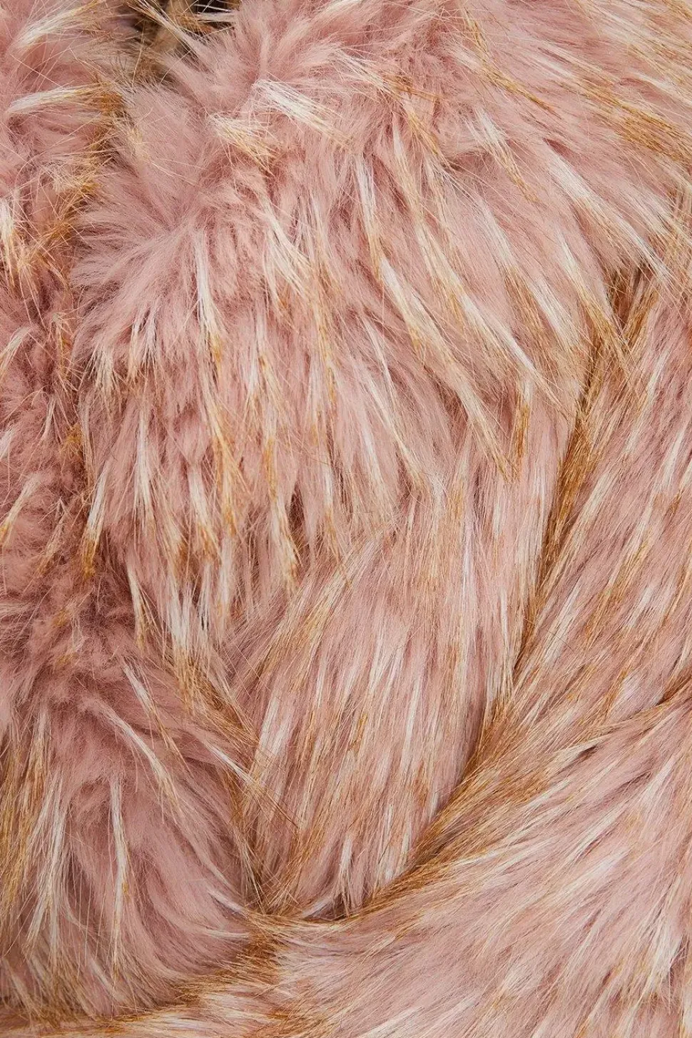 Faux Fur Two Tone Coat
