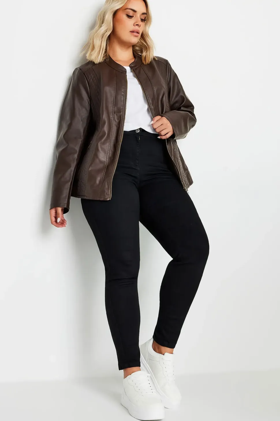 Faux Leather Jacket