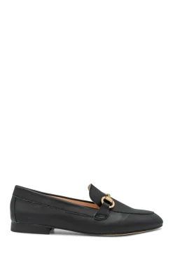Faux Leather 'Christa' Flat Loafer Shoe