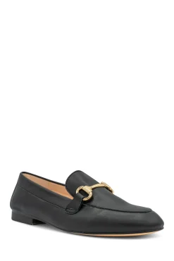Faux Leather 'Christa' Flat Loafer Shoe