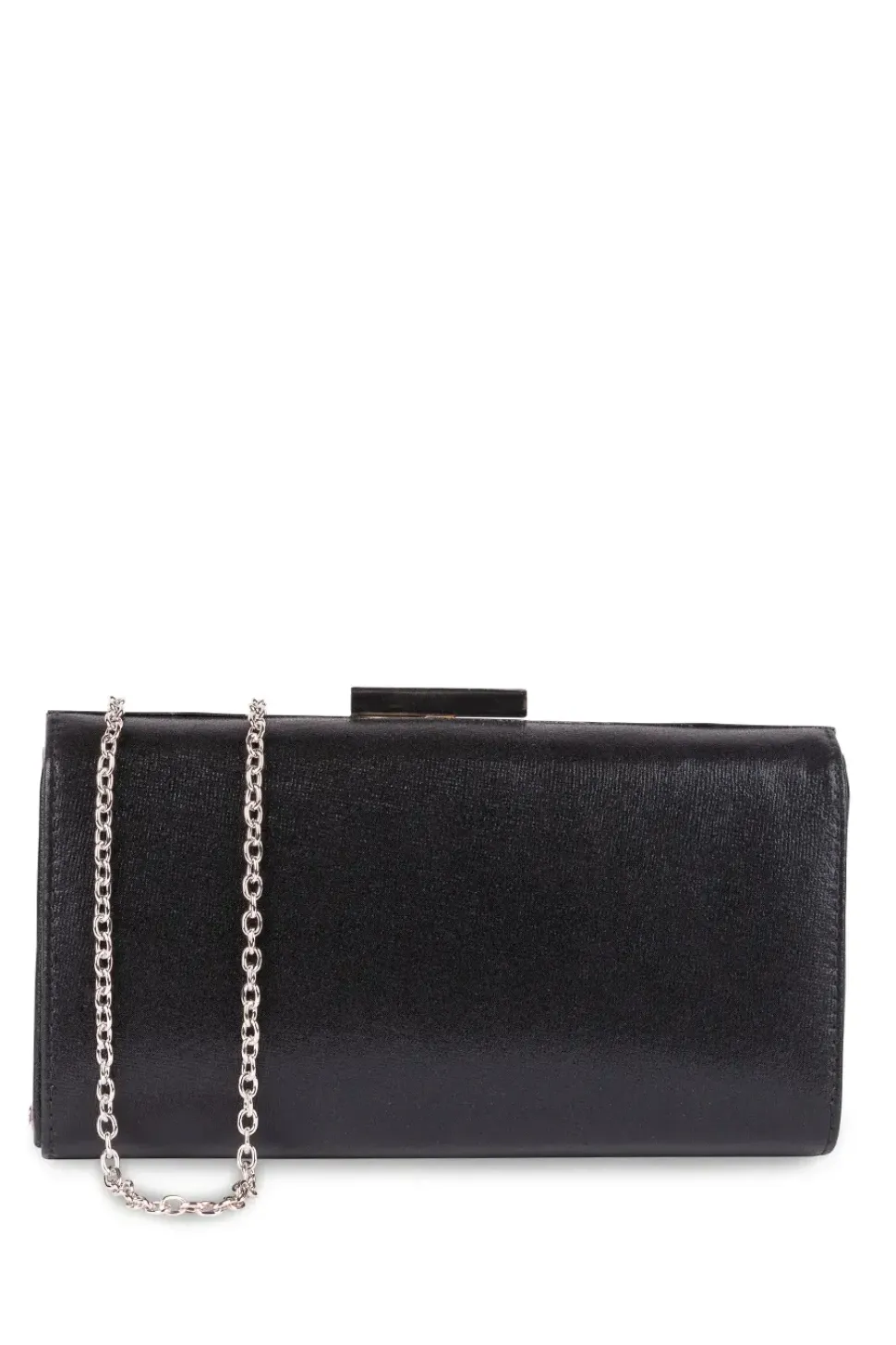 Faux Leather 'Dasha' Box Clutch Bag