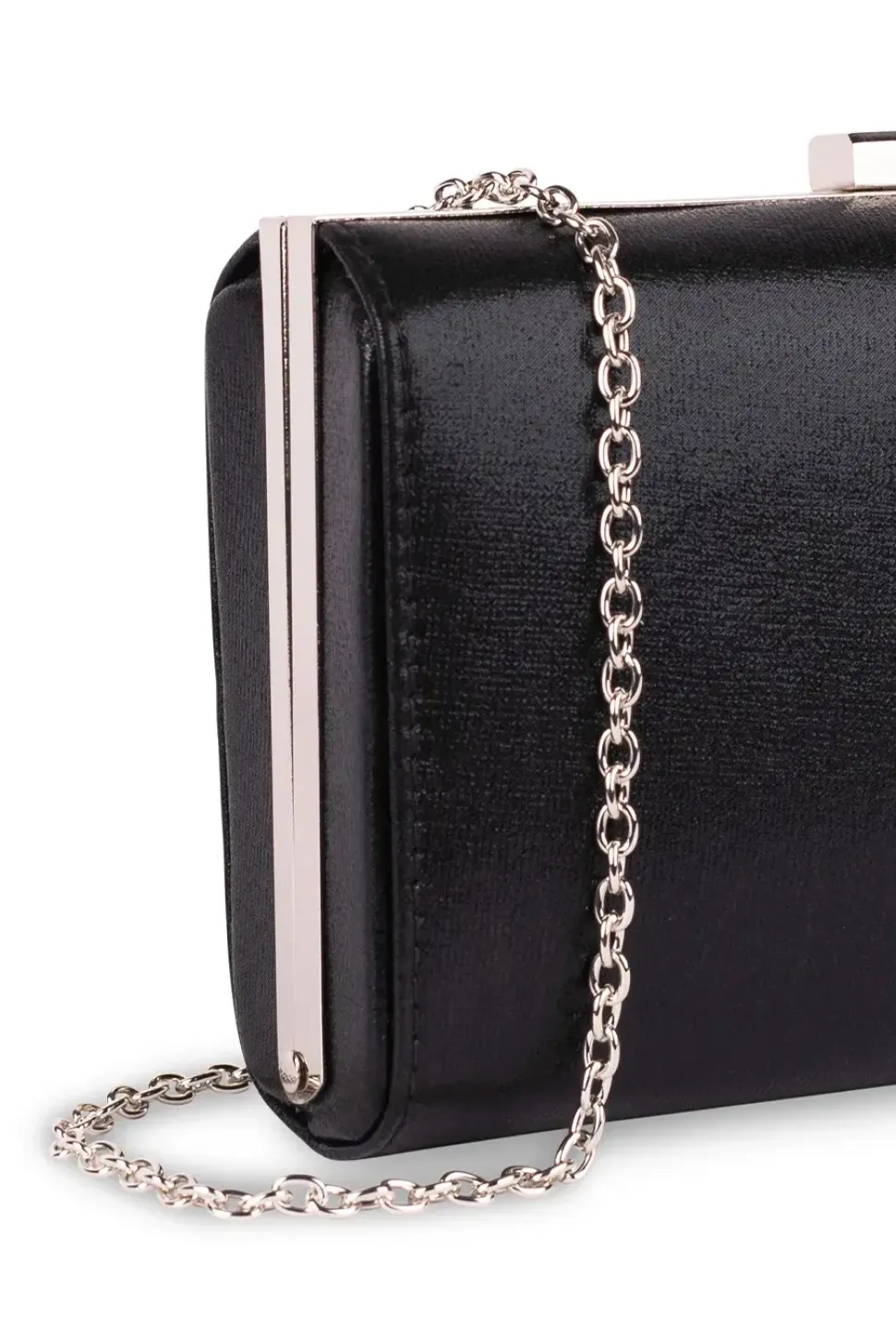 Faux Leather 'Dasha' Box Clutch Bag