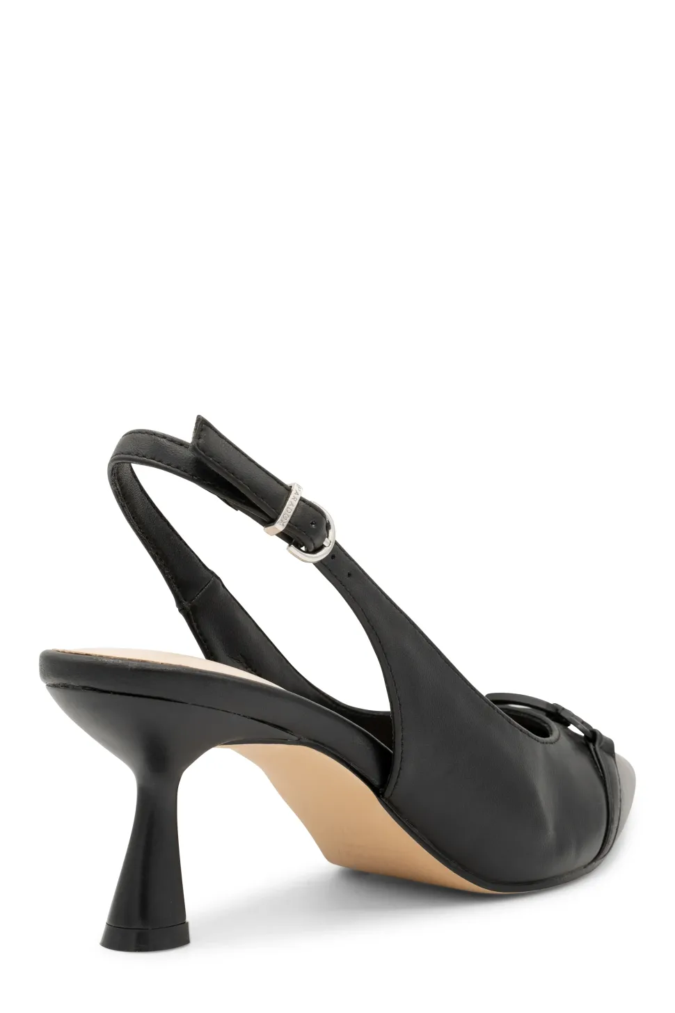 Faux Leather 'Ivonne' Mid Heel Slingback Court Shoe