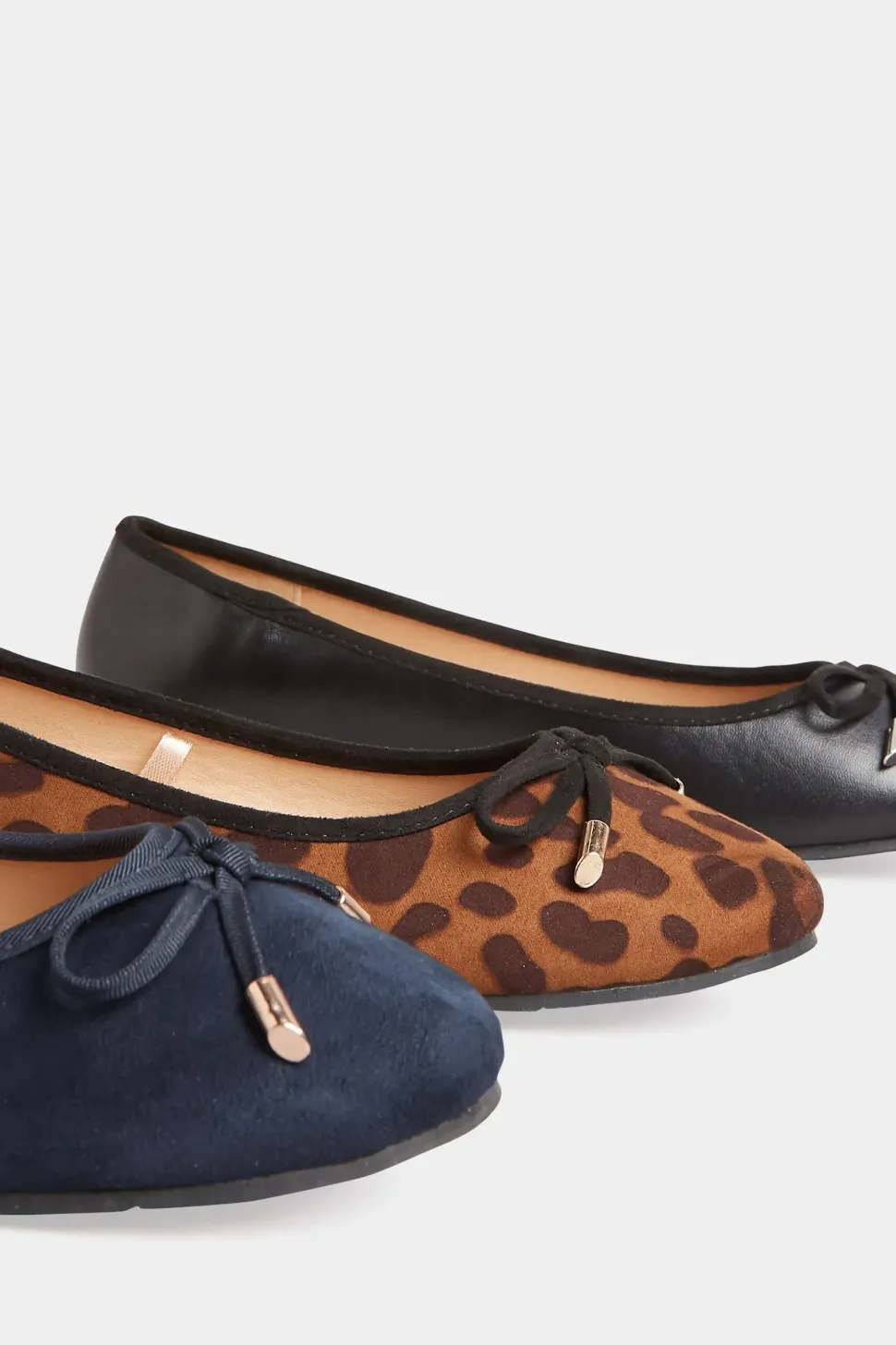 Faux Suede Ballerina Pumps