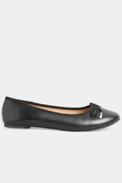 Faux Suede Ballerina Pumps