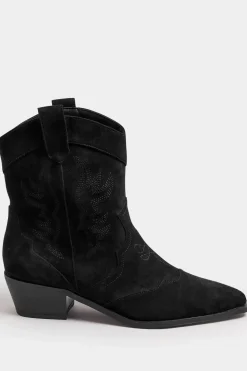 Faux Suede Cowboy Boots