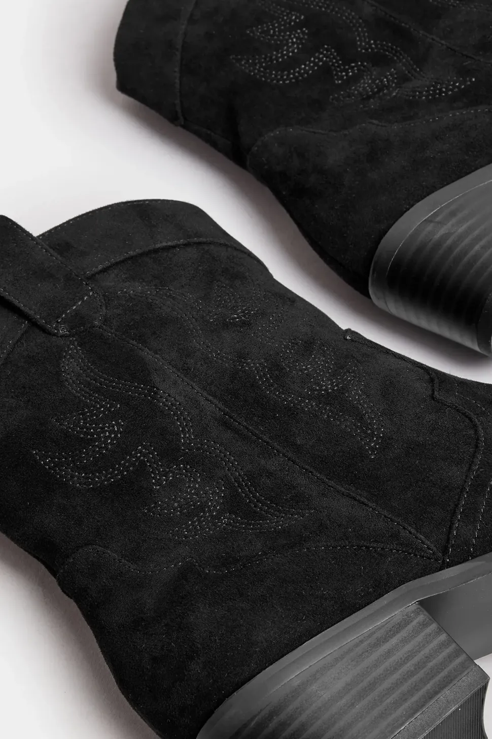 Faux Suede Cowboy Boots