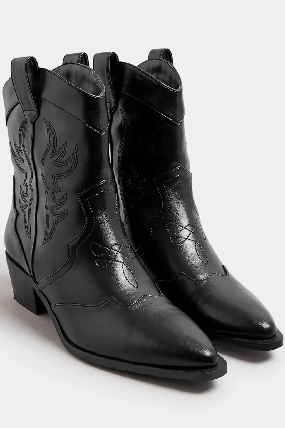 Faux Suede Cowboy Boots