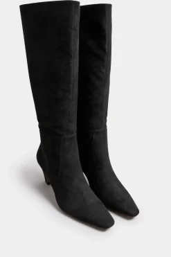 Faux Suede Knee High Boots
