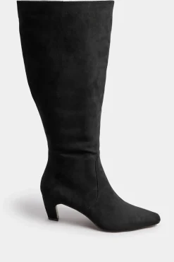 Faux Suede Knee High Boots