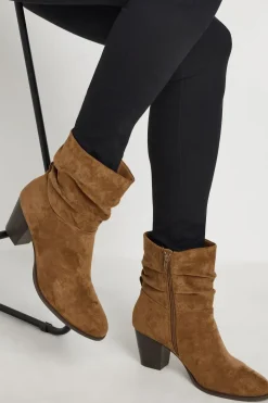 Faux Suede Western Boots