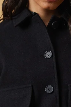 Faux Wool Bomber Jacket