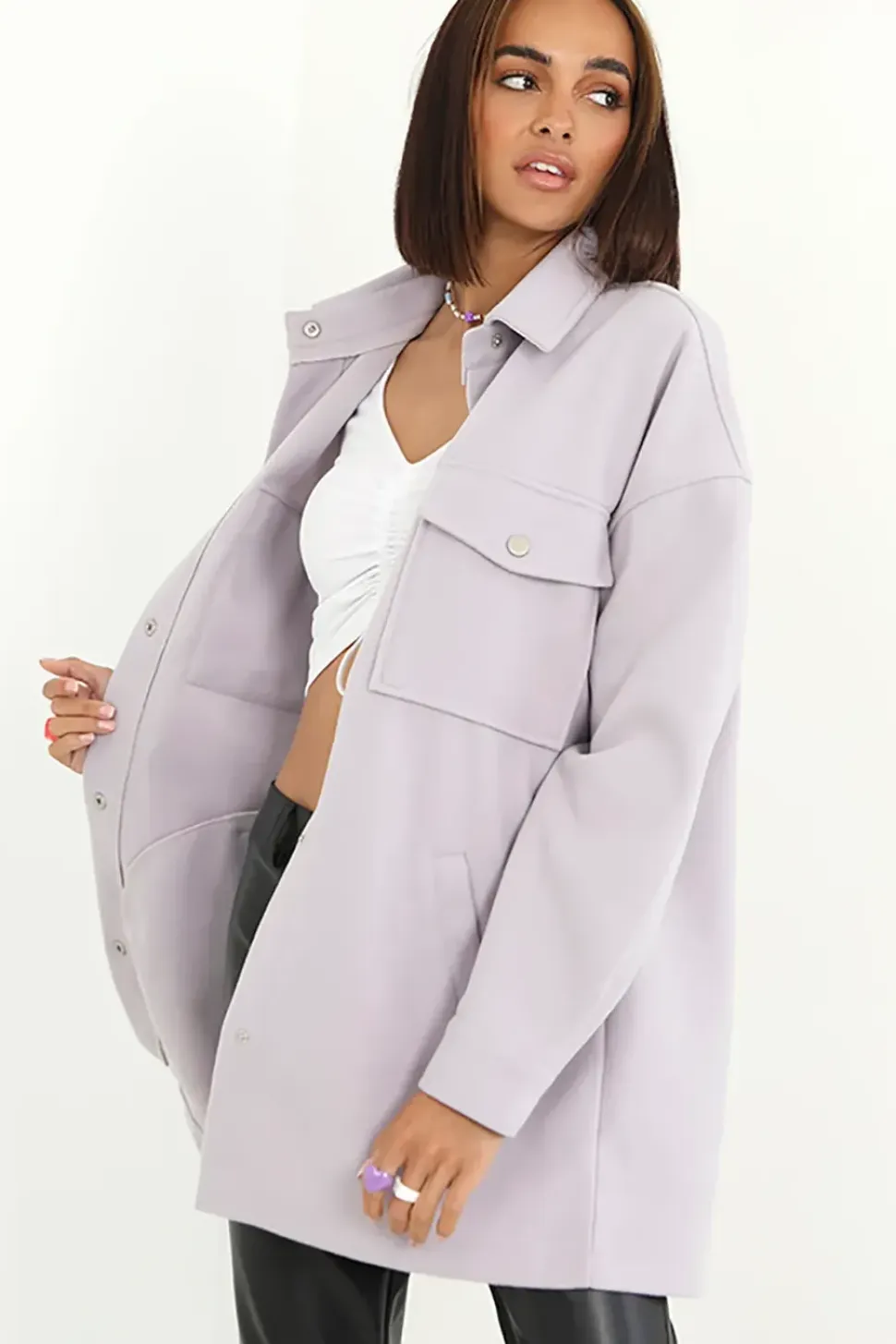 Faux Wool Shacket