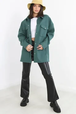 Faux Wool Shacket