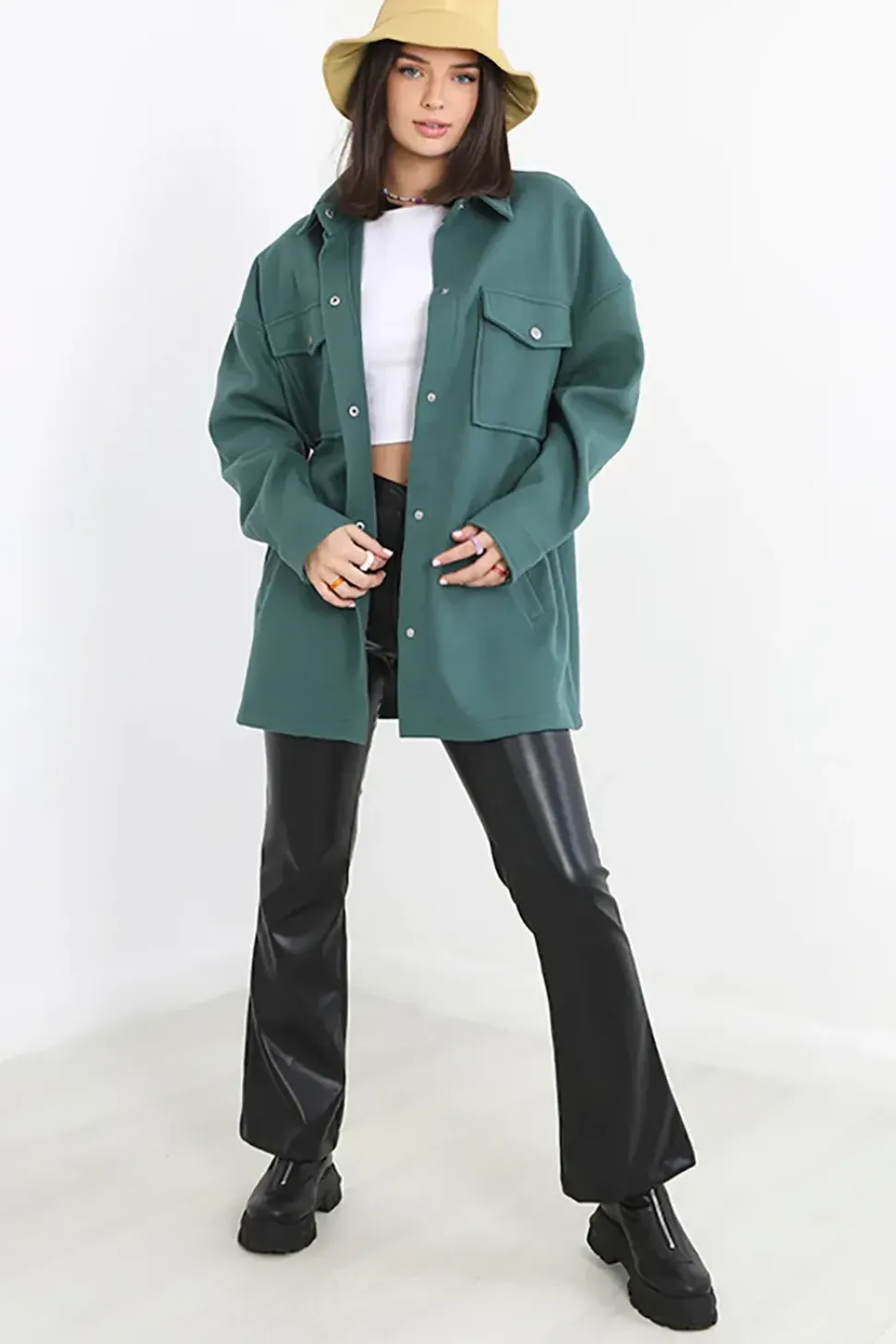 Faux Wool Shacket
