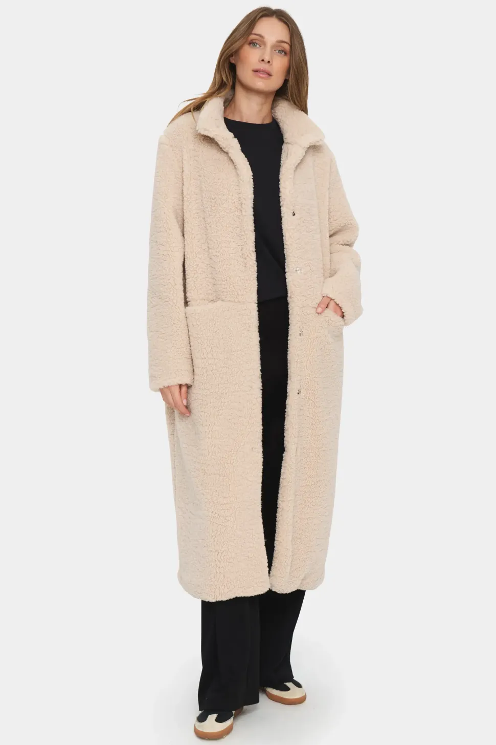 Felicia Teddy High Neck Coat-