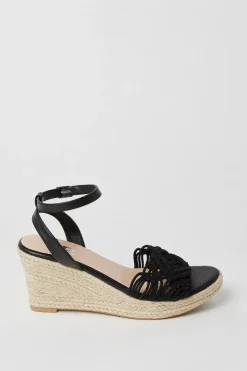 Felicity Macrame Wedges