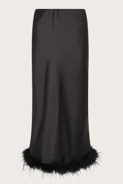 Felis Satin Feather Skirt